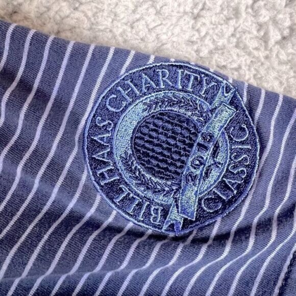 PETER MILLAR MENS POLO SHIRT BLUE WITH STRIPES SIZE XL - Picture 5 of 9